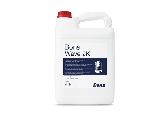 Лак Bona для паркета двухкомпонентный на основе полиуретана Wave 2K (4.8 л)