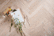 Паркетна дошка Англійська ялинка Herringbone Дуб Акварельний Білий