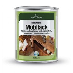 Акриловий лак Borma для дерев'яних виробів Naturaaqua Mobilack 10-20 мате (1 л)
