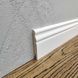 Плинтус MDF Волна Kluchuk RAL 9003 Белый цвет 80х12х2000 мм. MDF-V80