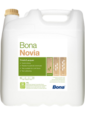 Лак Bona для паркету водо-дисперсійний Novia (10 л)