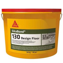 Посилений фіброю клей для покриттів ПВХ та LVT SikaBond-130 Design Floor (14 кг)
