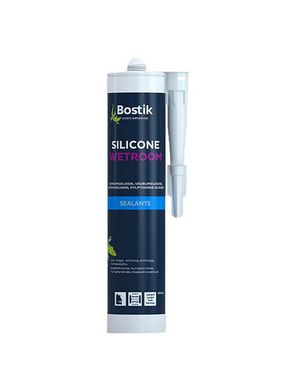 Силіконовий герметик Bostik Silicon Wetroom, білий (0.3 л)
