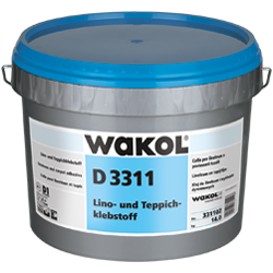 Дисперсионный клей Wakol для линолеума и текстильных покрытий D 3311 (14 кг)